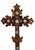 19th Century Olive Wood Crucifix Altar Cross For Sale - Image 11 of 15