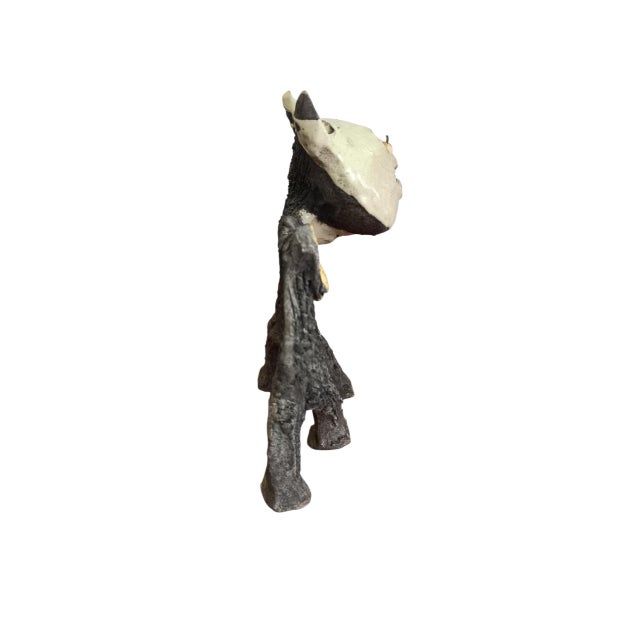 2000 - 2009 Jean Linard, Raku Cat Sculpture by Jean Linard, 2005, Ceramic For Sale - Image 5 of 9