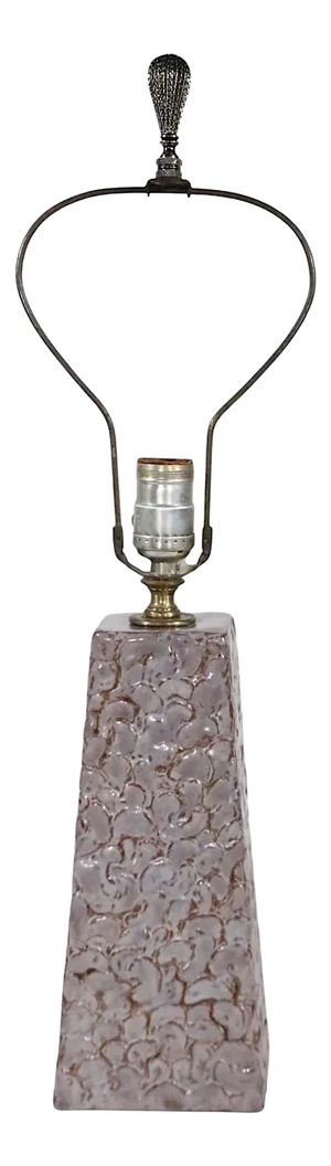 Studio Made Art Pottery Mid Century Table Lamp