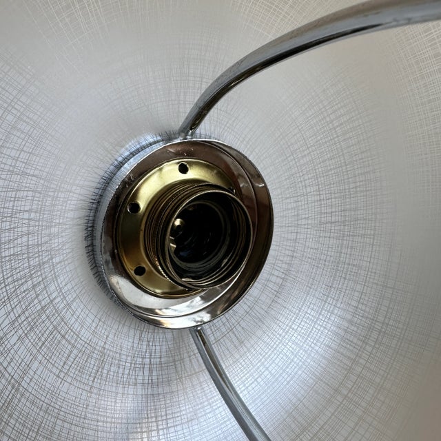 Mid-Century Italian Milk Glass and Brass Wall Lamp, 1970s For Sale - Image 11 of 12