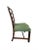 Traditional 19th C. Georgian Set of 4 Pierced Ladder Back and Suede Leather Upholstered Dining Chairs For Sale - Image 3 of 11