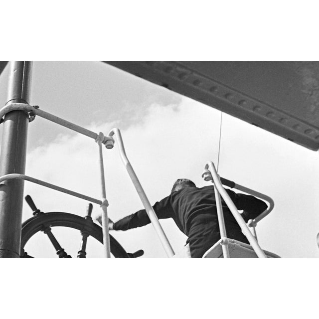 Traditional Karl Heinrich Lämmel, Steering Wheel on a Ship, Germany, 1937, Photograph For Sale - Image 3 of 5