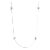Tiffany & Co Paloma Picasso Flower Necklace Estate Silver 27" Long Chain For Sale