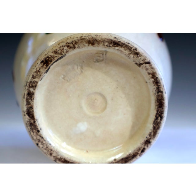 1930s Vintage Awaji Pottery Japanese Serendipitous Drip Vase For Sale - Image 5 of 8