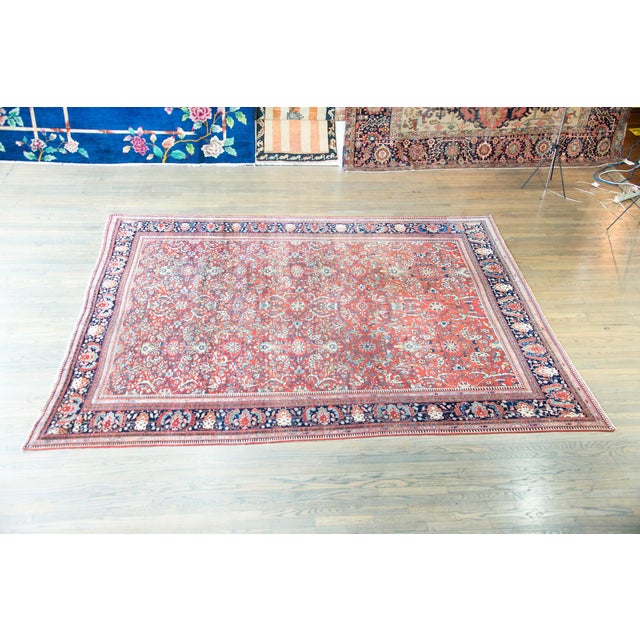 Late 19th Century Persian Sarouk Farahan Rug For Sale - Image 4 of 14