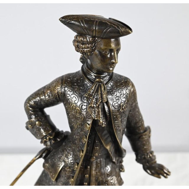 The Gentleman with the Tricorn, Late 19th Century, Bronze For Sale - Image 6 of 18
