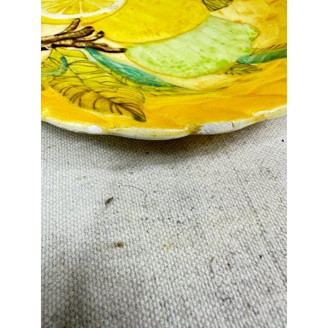 Vintage Ceramic Decorative Plate For Sale - Image 9 of 9