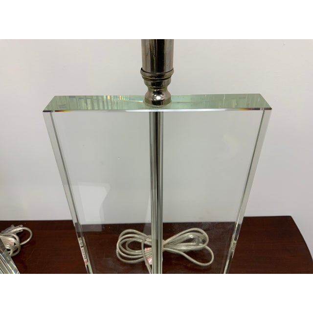 21st Century Acrylic Lamps - a Pair For Sale In New York - Image 6 of 11