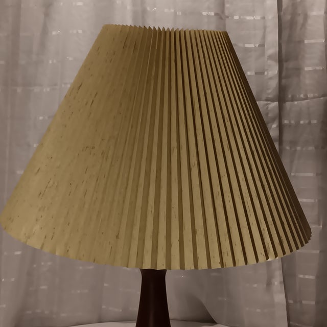 Vintage Solid Wood Mid-Century Modern Lamp For Sale - Image 11 of 12