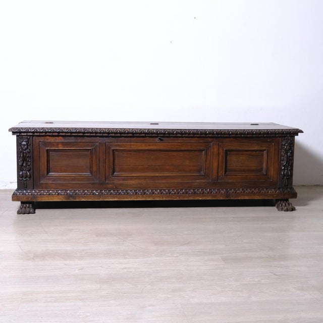 Antique Walnut Chest, Italy, 1900s For Sale - Image 18 of 18
