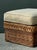 Brown Vintage Braided Rattan Ottoman For Sale - Image 8 of 16