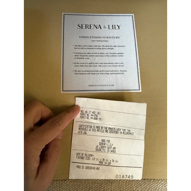 Serena & Lily Serena & Lily Spruce Street Sectional, Right Facing For Sale - Image 4 of 12