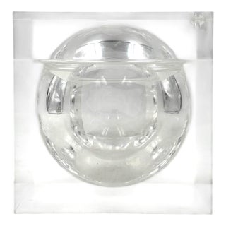 Space Age Lucite Ice Bucket Mod. Bombo, Studio Tg, Guzzini Italy, Circa 1970s For Sale