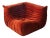 Amber Corduroy Togo Corner Chair by Michel Ducaroy for Ligne Roset For Sale