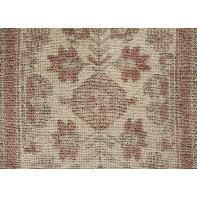 Oriental Hand Knotted Vintage Turkish Mini Rug 1'8" x 3'1" For Sale - Image 4 of 6
