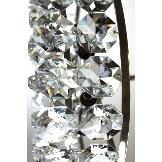 Metal Crystal Chandelier from Bakalowits, 1960s For Sale - Image 7 of 11