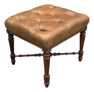 Regency Rosewood Leather Stool, 1825