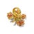 Early 21st Century Bochic "Orient" Multi Sapphires & Ruby Cocktail Ring Set In 18K Gold & Silver For Sale - Image 5 of 18