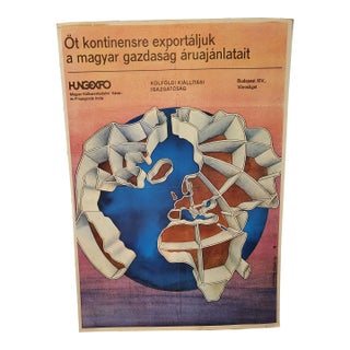 1978 Hungarian Foreign Trade Expo Poster For Sale