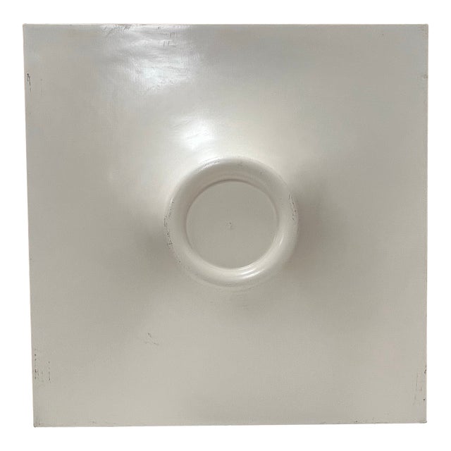 Mid-Century Fiberglass Molded Ceiling Tiles White Prague For Sale