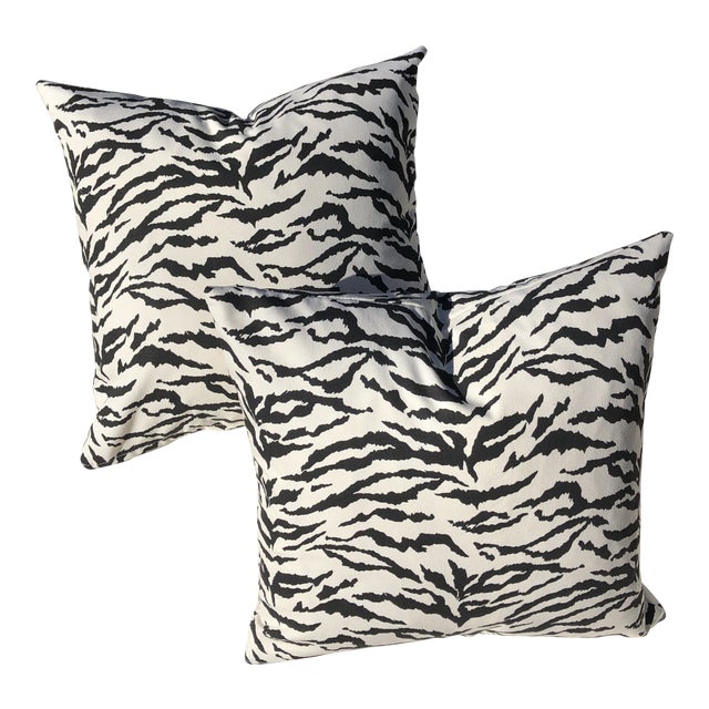 Safari Tiger Print Outdoor Indoor 16 Blended Down Pillows A