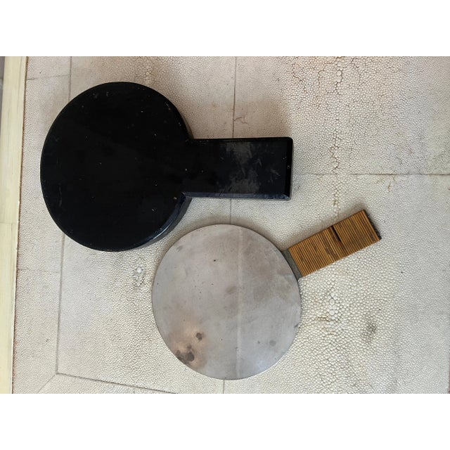 Mid 19th Century Japanese Bronze Hand Mirror with Lacquer Box For Sale - Image 5 of 12