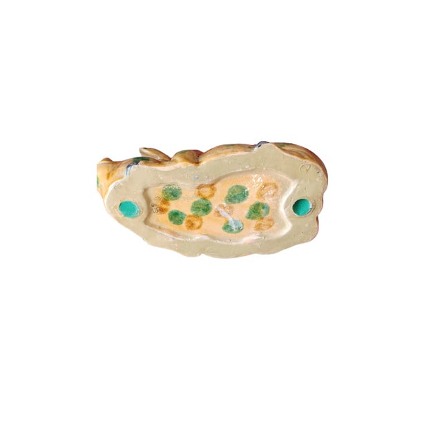 Vintage Handpainted Ceramic Pig Sculpture For Sale - Image 4 of 4