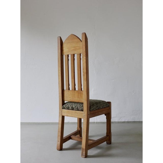 Gothic Revival Refectory Dining Table and Chairs, Set of 7 For Sale - Image 4 of 15
