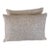 Artisan Crafted Geometric Lattice Pillows in Natural Linen For Sale