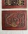 Asian Teak Wood Carved Relief Red & Gold Plaques, Set of 4 For Sale In Houston - Image 6 of 10