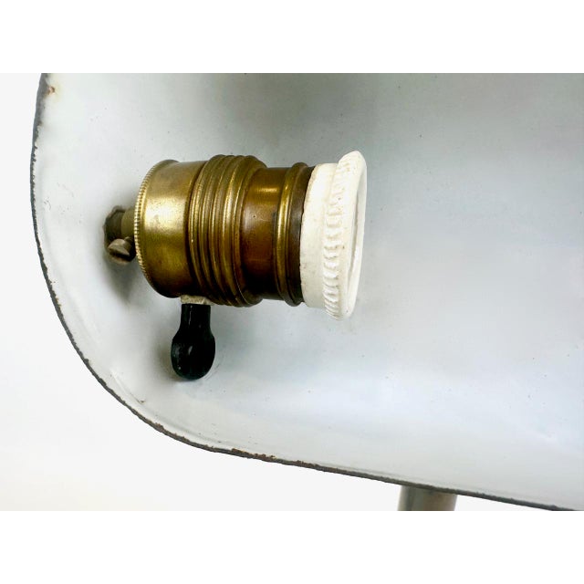 Art Deco Banker's Desk Lamp, Former Czechoslovakia, 1930s For Sale - Image 14 of 17