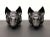 A pair of Late 20th Century bookends by Virginia Metalcrafters. Black color cast iron depicting fox heads. Could...