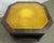 Traditional Antique Octagon Shaped Leather Top Rolling Side Table For Sale - Image 3 of 10
