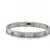 Contemporary Cartier, Love Bangle Bracelet 4 Diamond Classic Model 18k White Gold For Sale - Image 3 of 6