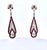 1990s Pair of Art Deco 18k White Gold Ruby Diamond Drop Earrings, 2" Length For Sale - Image 10 of 12
