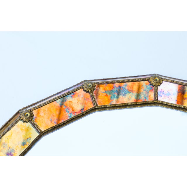 1980s Vintage Italian Venetian Wall Mirror, 1970s For Sale - Image 5 of 10