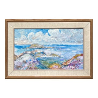 Framed Swedish Seascape For Sale