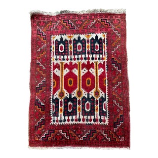 Vintage Small Vintage Rug Mat 2.7 x 3.7 For Sale