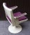 Ivory Desk Chair with Purple & White Plastic on Tulip Base, 1970s For Sale - Image 8 of 14