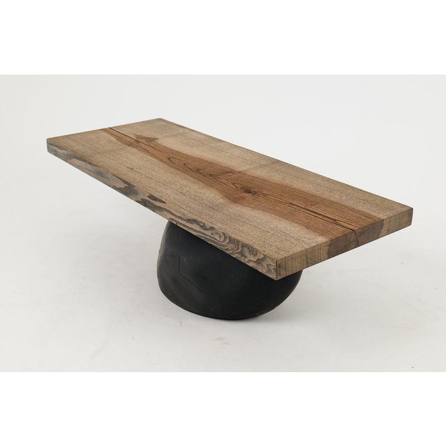 Wooden Brutalist Table by Logniture For Sale - Image 16 of 18