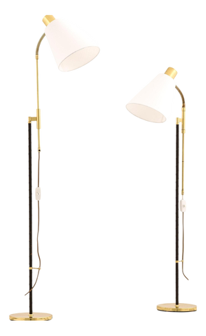 Height-Adjustable Floor Lamps, 1960s, Set of 2