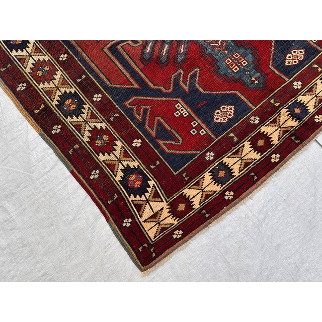 Textile Antique Lori Pambak Kazak Hand-Knotted Wool Rug - 5'8" X 3'10" For Sale - Image 7 of 12