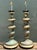 Mid 20th Century Vintage Italian Gilt Tipped Turned Wood Lamps - Pair For Sale - Image 5 of 17
