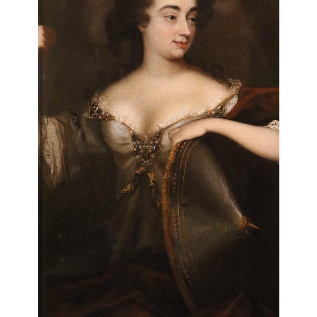 After Willem Wissing, Portrait of the Duchess of Marlborough as Minerva, 1680, Oil on Canvas For Sale - Image 7 of 14