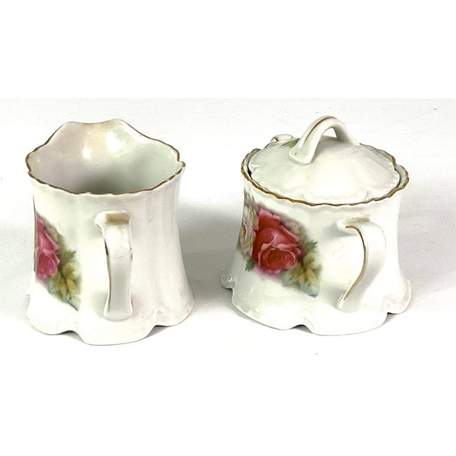 Early 20th Century Early 20th Century German Bavarian Porcelain Sugar and Creamer For Sale - Image 5 of 6