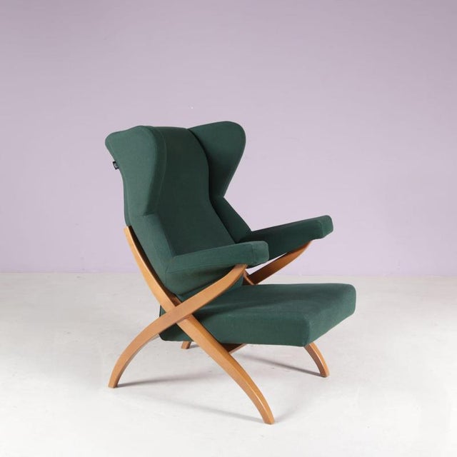 Vintage Italian Fiorenza High Back Easy Chair by Franco Albini for Arflex, 1980s For Sale - Image 12 of 13