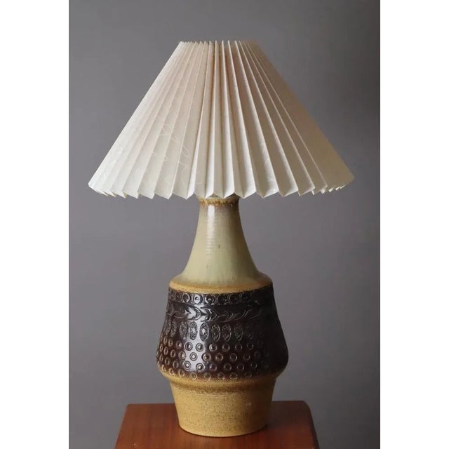 Ceramics Table Lamp Aus from Søholm / Stentöj Bornholm, 1960s For Sale - Image 13 of 13