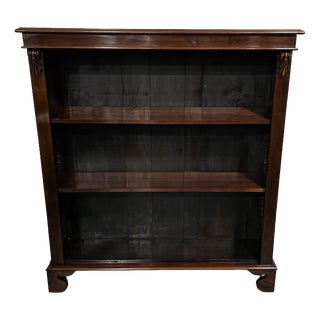 Victorian Mahogany Open Adjustable Library Bookcase, 1880 For Sale