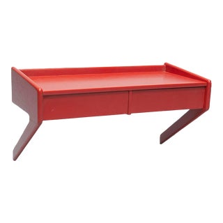 1960s Danish Modern Floating Painted Shelf by Ølholm For Sale
