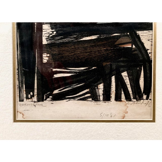 This beautiful original, signed block print, titled, "Excursion," was created by Ronald Peter Penkoff in 1961. It is a...